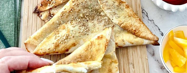 משולשים פיצה טורטיה בעשר דקות