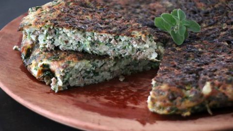 חביתת ירק ענקית עם בשר