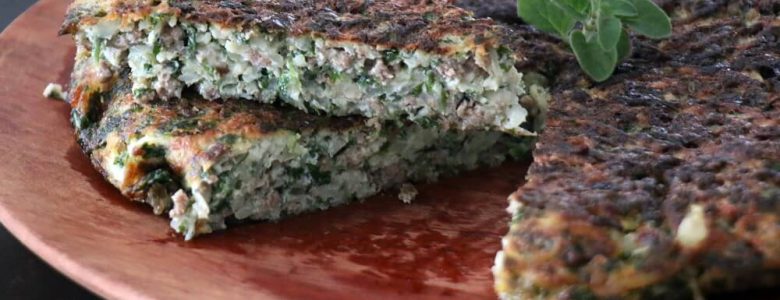 חביתת ירק ענקית עם בשר