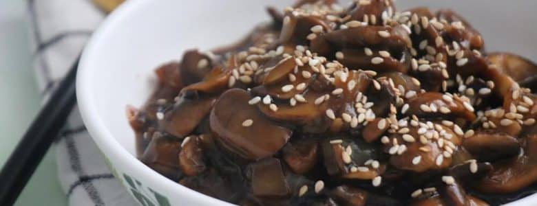 סלט פטריות ברוטב טריאקי