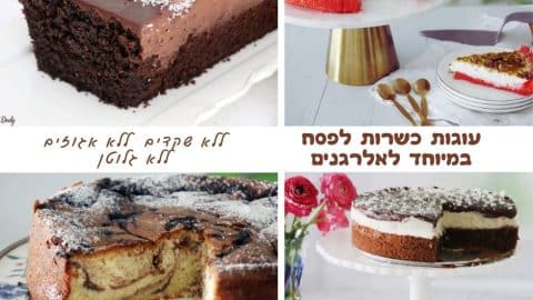 22 עוגות כשרות לפסח מיוחדות