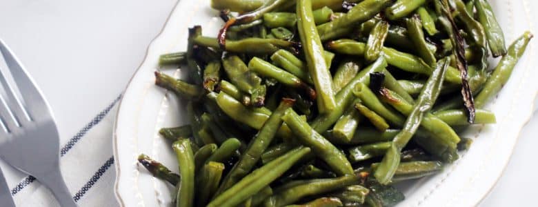 שעועית ירוקה צלויה בתנור