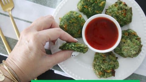 לביבות תרד וגזר שמכינים בנינג'ה