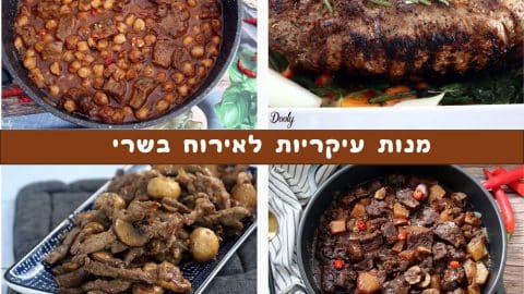 מנות עיקריות לאירוח בשרי
