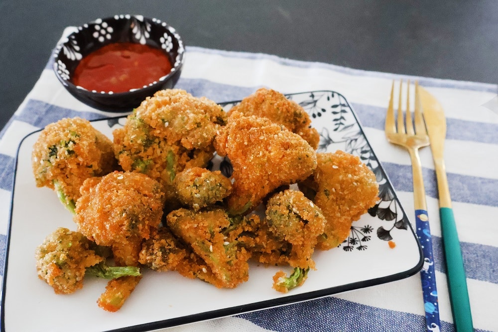 ברוקולי אפוי בנינג'ה כמו מטוגן