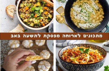 מתכונים לארוחה מפסקת לתשעה באב