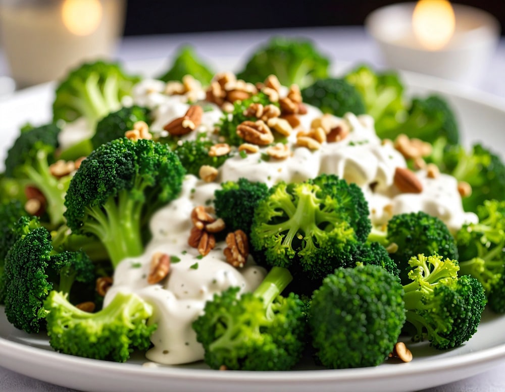 סלט ברוקולי עם פיצוחים