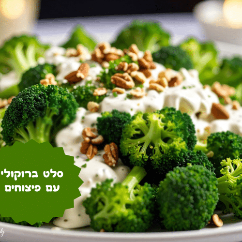 סלט ברוקולי עם פיצוחים