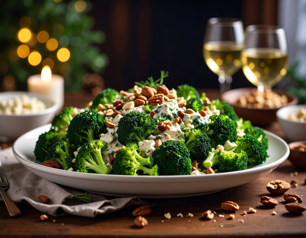 סלט ברוקולי עם פיצוחים