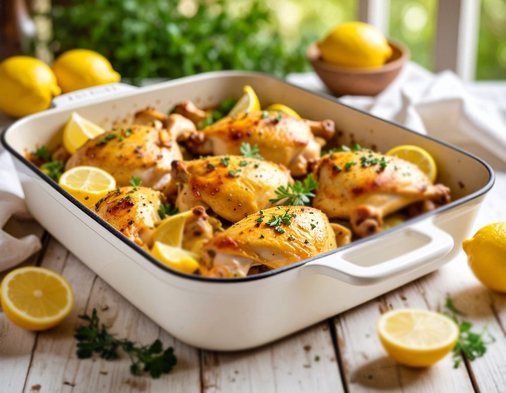 עוף עם לימון ודבש