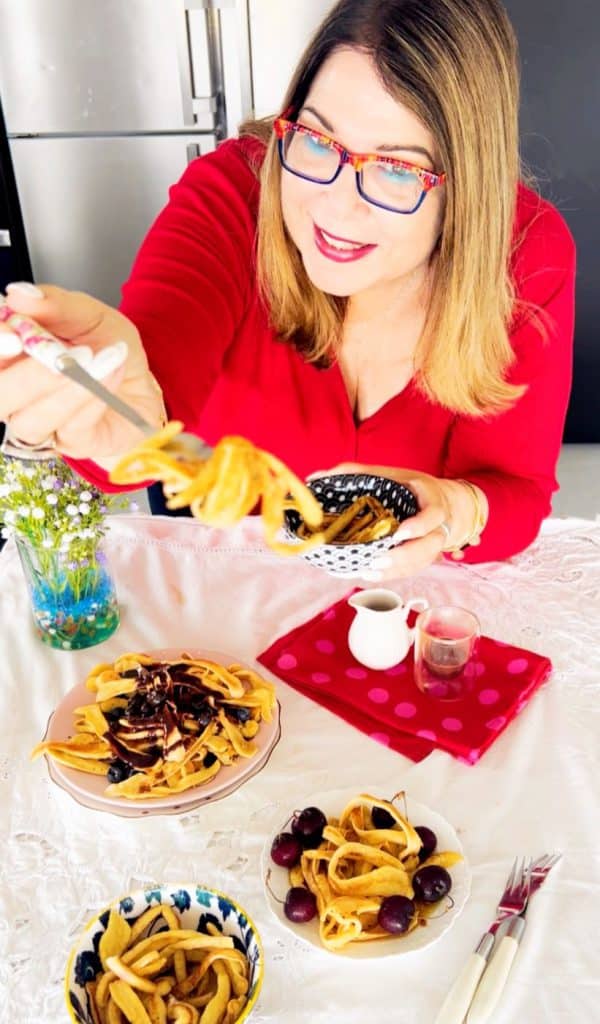 פנקייק פסטה חוטים במקום עיגולים