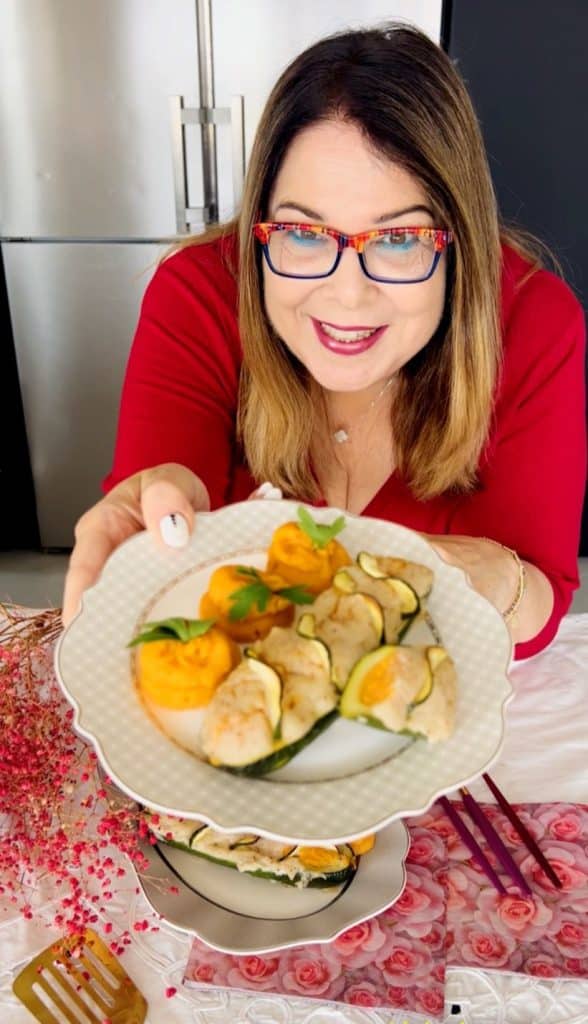 זוקיני ממולאים קרם בטטה בציפוי בשמל