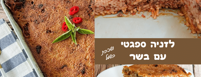 מתכון ללזניה ספגטי בשר