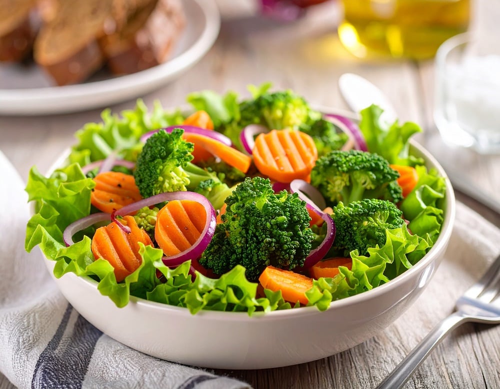 סלט קיץ של ברוקולי וגזר