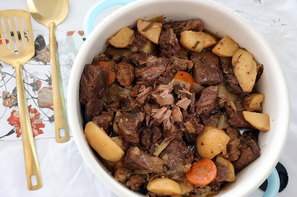 אונטריב עם תפוחי אדמה בתנור