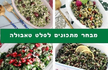 מבחר מתכונים לסלט טאבולה