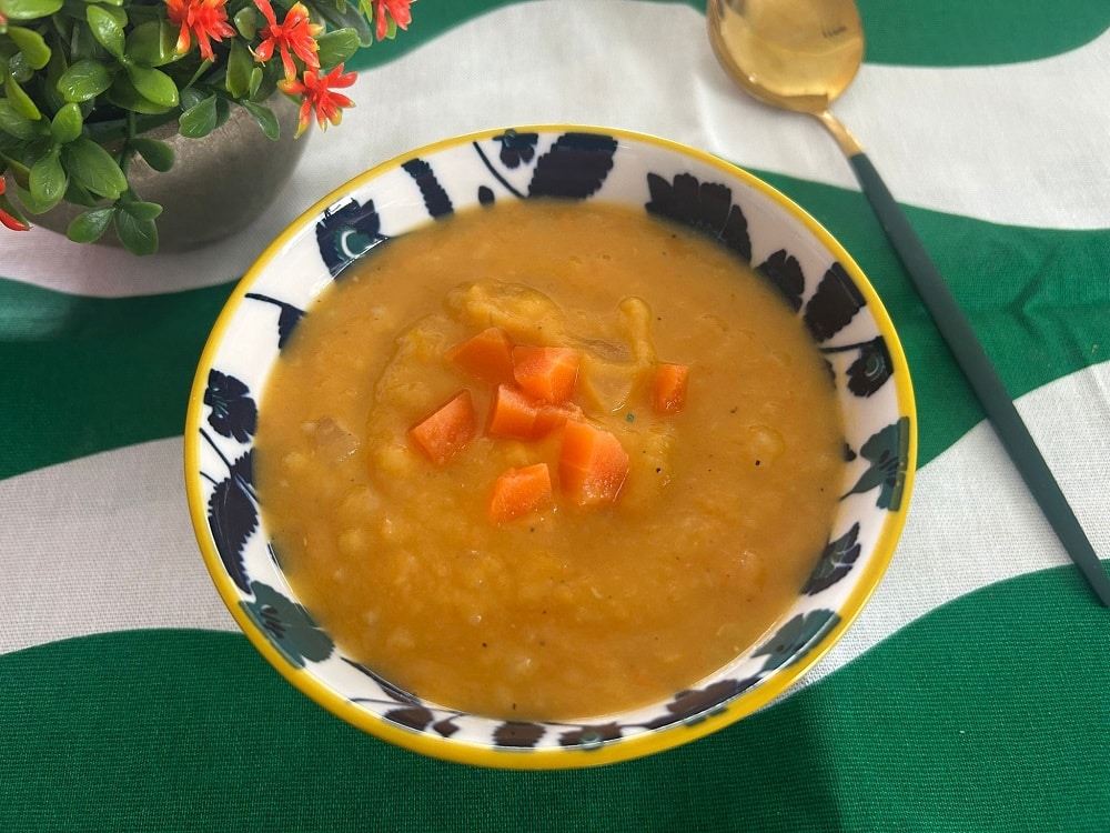 מרק כתום עם עדשים כתומות