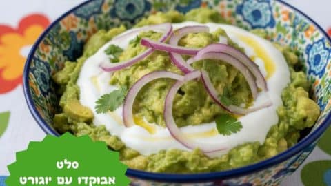 סלט אבוקדו עם יוגורט