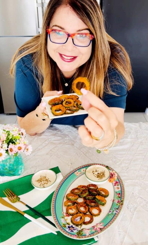 פרוסות זוקיני ופרמז'ן בתנור