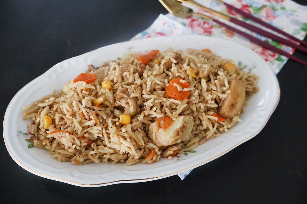 אורז עם ירקות בתנור