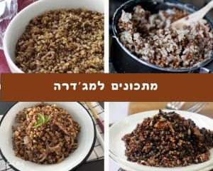 5 מתכונים שונים למג'דרה