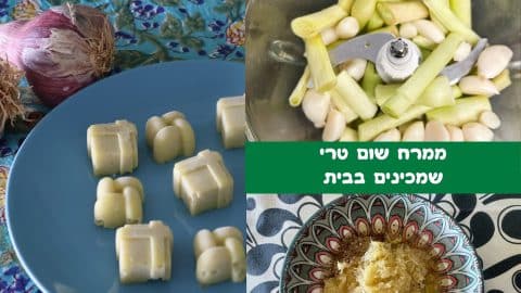 ממרח שום ירוק טרי
