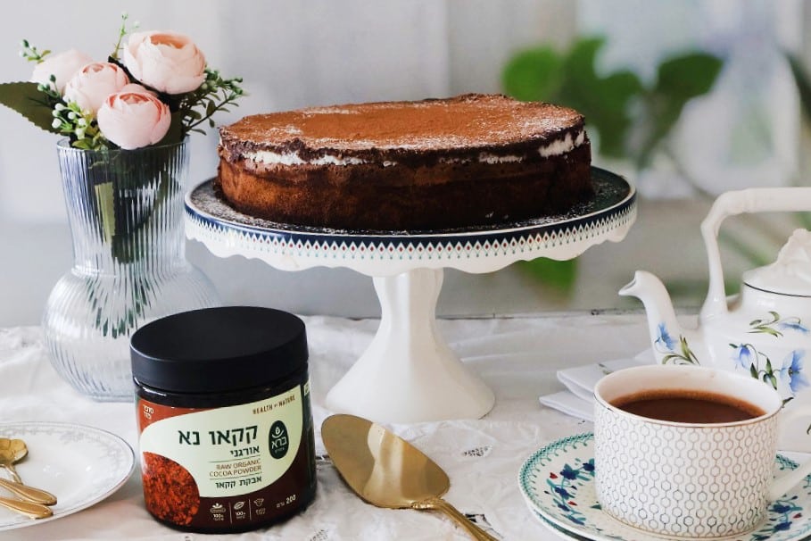 עוגת שוקולד קקאו וקוקוס ללא גלוטן