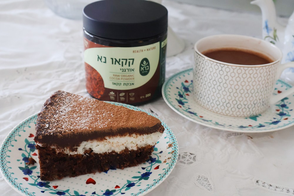 עוגת שוקולד קקאו וקוקוס ללא גלוטן