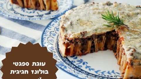 עוגת ספגטי בולונז חגיגית