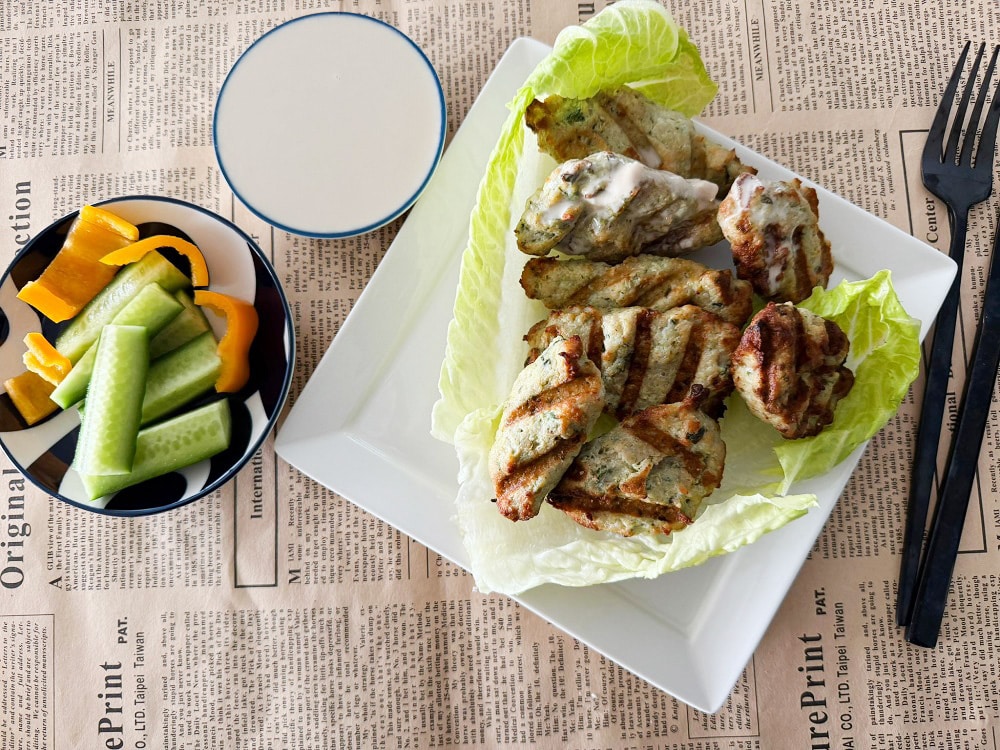 קבב עוף שמכינים בנינג'ה