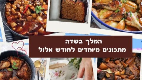 המלך בשדה מתכונים מיוחדים לחודש אלול