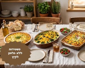 פשטידות ללא גלוטן לקיץ